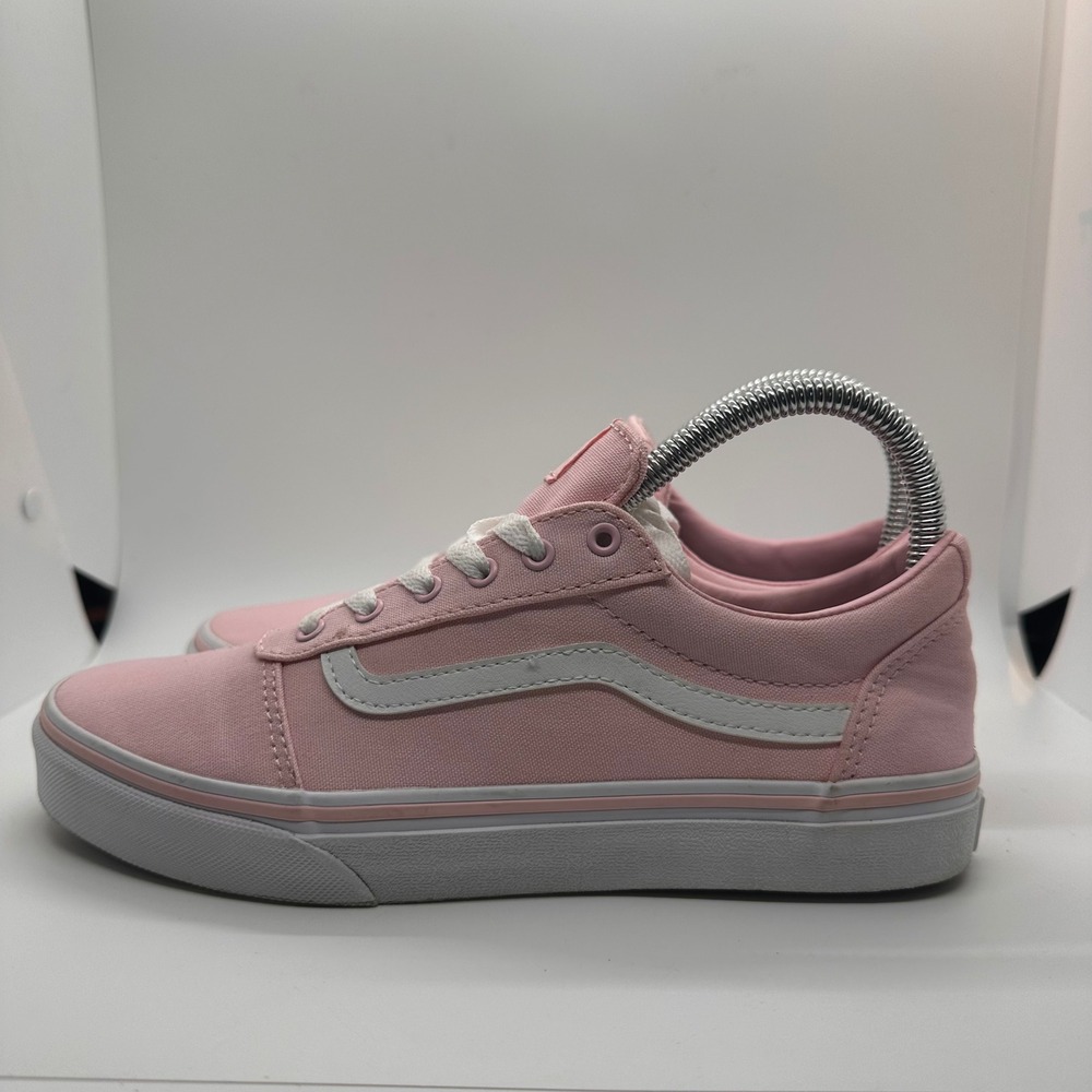 Vans Ward Low Top Canvas Skate Shoes Pink White Women's Size 5 Missy Lightweight - Picture 5 of 12